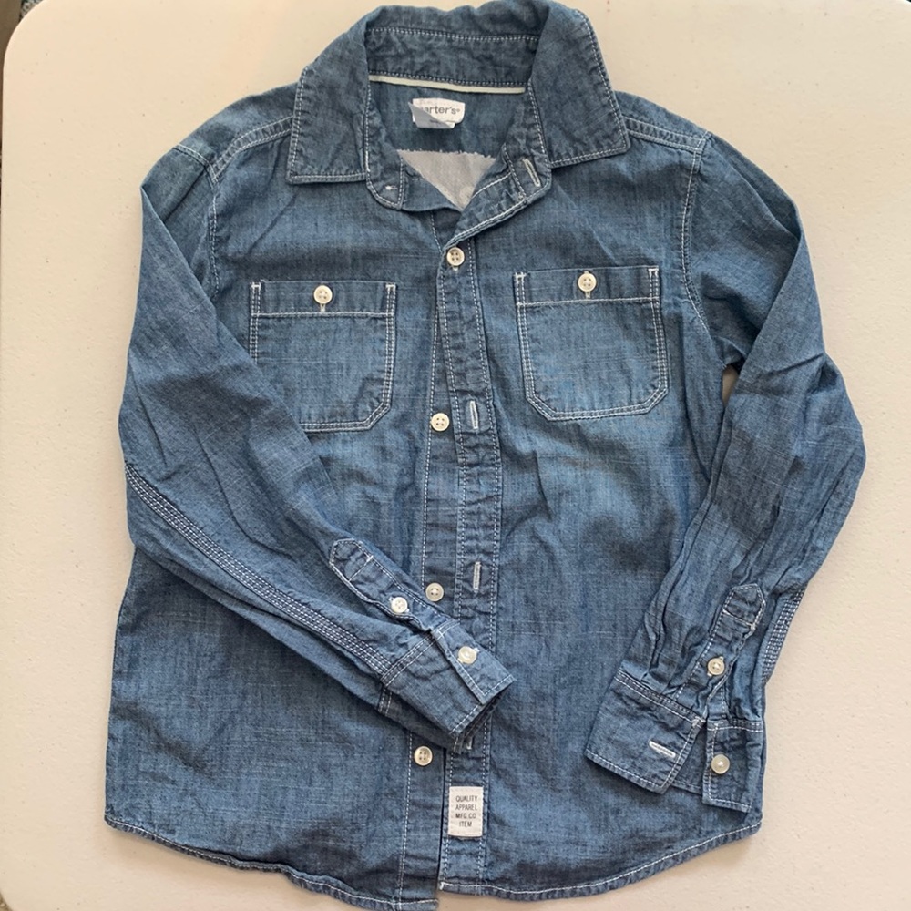 Long sleeve button down.